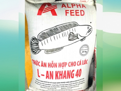 Thức ăn hổn hợp cho cá lóc L- AN KHANG 40